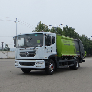 Truk CIMC LINYU truk pemadat sampah sisi belakang pemuat 4X2 14cbm lengan ayunan truk pengait Diesel produsen truk angkat - Product Image 5