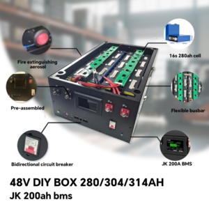 Kit de Bateria LiFePO4 <span class=keywords><strong>DIY</strong></span> 48V 16S 280Ah 304Ah 314Ah com BMS JK, Caixa de Montagem em <span class=keywords><strong>Rack</strong></span> para Armazenamento Solar - Estoque na UE - Product Image 4