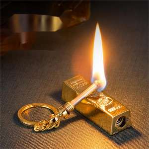 Wholesale New Lighter Bulk Bottle Opener Gold bar Dragon Keychain Lighter Matches Emergency Keychain Flint <b>Fire</b> <b>Starter</b> - Product Image 4