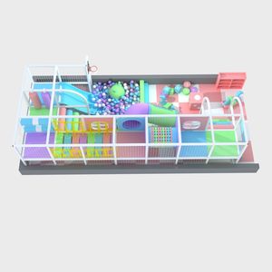 Parque Infantil Interior Pequeño de Buena Calidad para Centro Comercial, Temática Macaron, Castillo Inflable con Tobogán Pequeño - Product Image 6