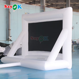 Pantalla inflada de tela Oxford blanca Sayok, proyección de soplado, cine, cine inflable para exteriores - Product Image 3