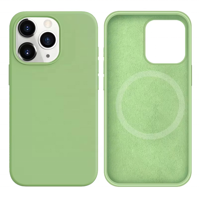Liquid Silicone Magnetic Waterproof Shockproof Luxury Design Phone Case Wireless Charging Back Cover for 16 15 14 13 12