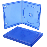 Boîte de rangement vide transparente en PP bleu pour CD/DVD, compatible avec les jeux Sony PS5, protection pour PS4 PS5