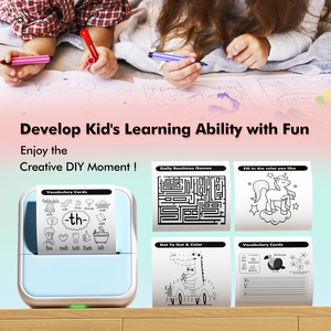 Rollo de Papel Térmico Adhesivo para Mini Impresora, Personalizado, Portátil, para el Hogar o Estudiantes, con Manual en Portugués - Product Image 4