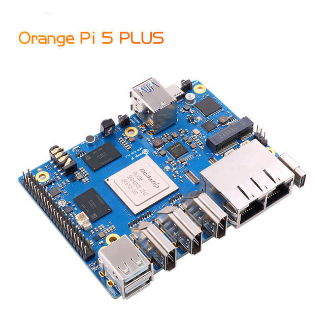 Orange Pi 5 Plus 8G RK3588 2.5G Dual Ethernet Ports Single Board Computer for Development Run Android Ubuntu Debian OS