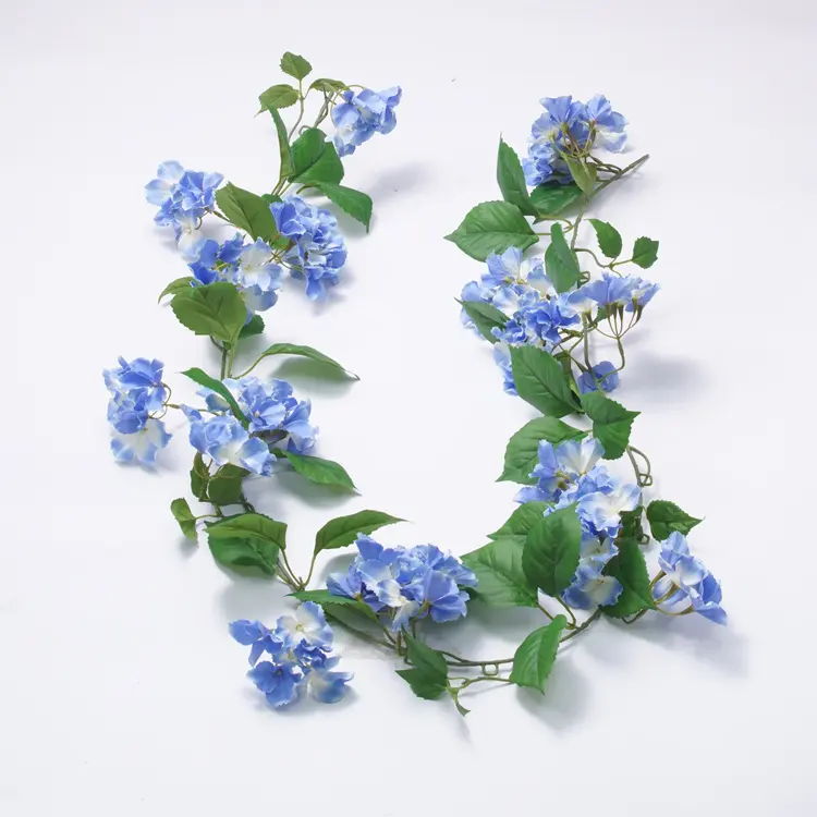 Высокое качество, Голубая Гортензия, тканевые цветы, Гортензия, цветок для свадьбы