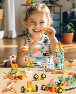 บล็อกก่อสร้างวาฟเฟิลพร้อมกล่องเก็บของ<span class=keywords><strong>210</strong></span>ชิ้น DIY ABS ของเล่นที่มีสีสันสะดวกสบายเป็นมิตรกับสิ่งแวดล้อม - Product Image 4