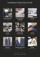 Jas Pria Biru Double Breasted Enam Kancing Emas Kerah Peak Lapel Slim Fit Blazer Pernikahan Pengantin Pria Jas Bisnis untuk Pria Custom MTM