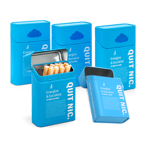 Tùy Chỉnh In Nhỏ Con Bằng Chứng Kháng Kim Loại Thuốc Lá Xì Gà Thuốc Lá Lưu Trữ Bao Bì Hộp Tin Trường Hợp Container Với Nắp - Product Image 3