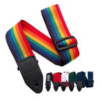 Accessoires de guitare réglables avec logo personnalisé sangles de guitare personnalisées extrémités en cuir pour sangle de guitare folk acoustique électrique