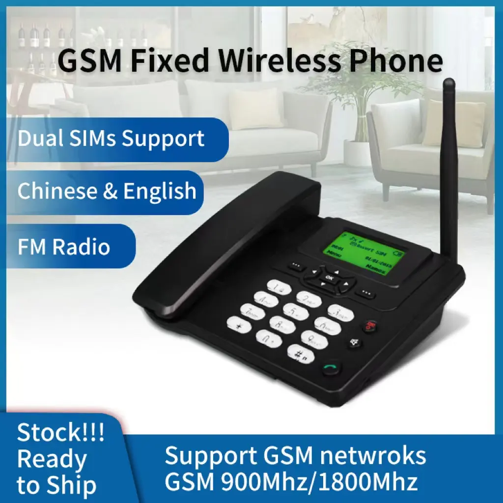 4กรัม/5กรัม GSM ซิมการ์ดสก์ท็อปคงขั้วโทรศัพท์บ้านสำนักงานโทรศัพท์พื้นฐาน