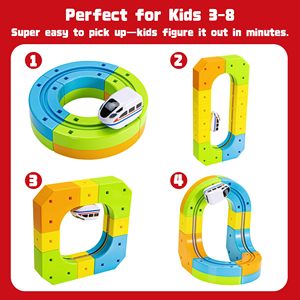 ชุดรางวิ่งสำหรับเด็กชุดรางมหัศจรรย์สำหรับ3D รางวิ่งของเด็กทารก - Product Image 2