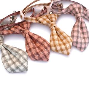 HOMEPLANET 베스트 셀러 애완 동물 목걸이 고양이 간단하고 귀여운 격자 무늬 넥타이 액세서리 안전 휴식 버전 - Product Image 2