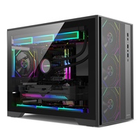New Arrival Micro ATX Mid Tower Computer PC Case Chassis Gaming Computer Case Cabinet Cases & Towers with Front Mesh Type-C Port