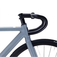 Vélo de course à pignon fixe léger en alliage d'aluminium à vitesse unique avec freins V doubles pour adultes - BB027