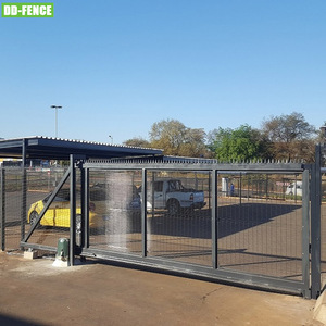 12 ans d'usine directe 1m-9m ouverture automatique porte coulissante double voie porte industrielle - Product Image 4