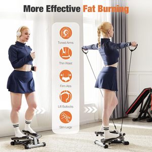 Custom Logo <strong>Stepper</strong> Manufacturer Portable Exercise Twist <strong>Stepper</strong> Machine Mini Stair <strong>Steppers</strong> With Resistance Bands - Product Image 4