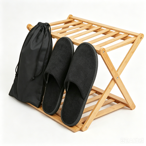 Pantoufles de spa portables en polaire corail avec logo, jetables, pour hôtels <span class=keywords><strong>et</strong></span> voyages en avion - Product Image 3