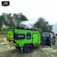 Remorque en fibre de verre de luxe, camping-car, caravane avec réfrigérateur