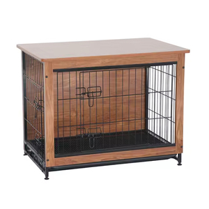 Jaula para Perros Estilo Mueble, Jaulas de Madera para Mascotas, Casas para Perros Grandes, Perreras de <span class=keywords><strong>Metal</strong></span> para Interiores - Product Image 2