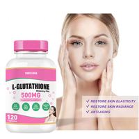 Comprimés de L-glutathion et de vitamine C Solilan, produit éclaircissant pour la peau, complément alimentaire, pilules blanchissantes pour la peau, collagène, comprimés de L-glutathion