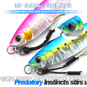 MOOKZZ 20g-80g <span class=keywords><strong>esca</strong></span> da Jigging in metallo con esche luminose da pesca <span class=keywords><strong>per</strong></span> branzini - Product Image 4