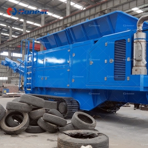 מגרסה אלקטרונית פסולת אלקטרונית תעשייתית כבדה ניידת גרוטאות מתכת מגרסת עץ מזרן עץ כפול פיר מגרסה למכירה - Product Image 2