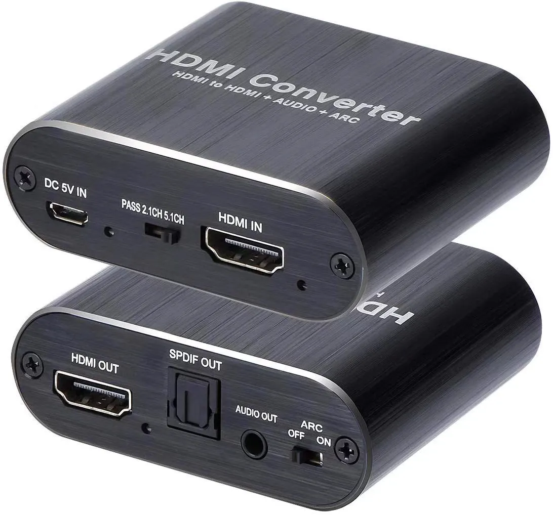 HDMI ARC Audio Extractor HDCP CEC Optical TOSLINK SPDIF 3.5mm RCA Audio Converter 4K X 2K 3D HDMI Audio Splitter Adapter