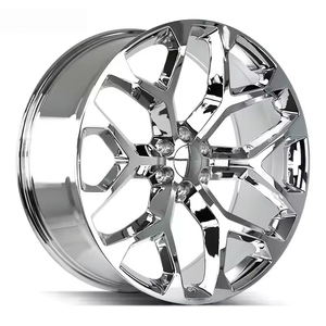 Rines Hunt Chrome Snowflake de 20, 22, 24 y 26 Pulgadas, 6x139.7, para Chevrolet Silverado 1500, GMC Denali, Cadillac Escalade - Product Image 2