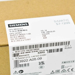 6ES72151AF400XB0 SIMATIC S7-1200 CPU1215FC DC/DC/DC ระบบป้องกันการขัดข้อง โปรแกรม 125KB ข้อมูล 4MB - Product Image 2