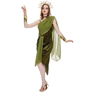 Carnaval méduse Cosplay <span class=keywords><strong>Costume</strong></span> Sexy déesse grecque <span class=keywords><strong>Costume</strong></span> d'<span class=keywords><strong>halloween</strong></span> avec couvre-chef en gros - Product Image 4