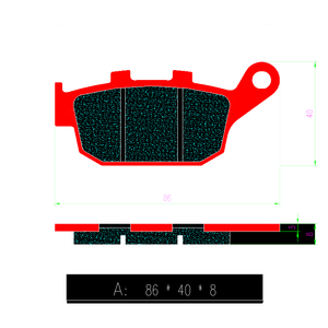 Plaquettes de frein avant et arrière de moto CVO forHonda <span class=keywords><strong>CBF</strong></span> 600 CB1300 KAWASAKI Z750 KLZ 1000 Plaquettes de friction de moto FA174 - Product Image 5