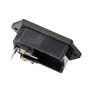 10A 250V Rocker Switch AC14 Socket Fuse Inlet Module Plug for Home appliances medical devices