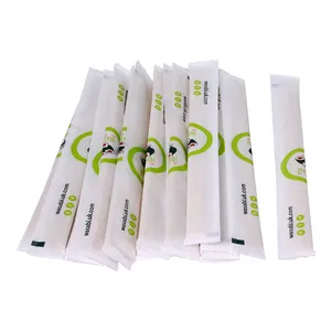 Disposable Chopsticks Sleeve Custom Chopsticks Paper Cover Twins Chopsticks With Paper Wrap