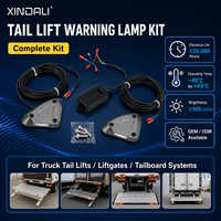 Lampu Peringatan Tail Lift IP67 DC 5V-48V 4 LED 12W Lampu Keselamatan Pintu Bagasi Truk dengan Peringatan Kedip Cepat Tegangan Rendah