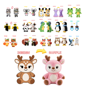 Cuscino pezza pezza all'ingrosso morbido gatto morbido cuscino Kawaii peluche di gatto con Avocado peluche morbido - Product Image 5