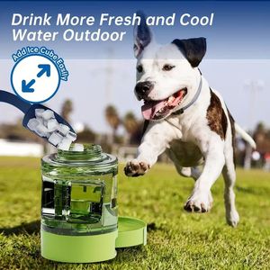 Portable <b>Dog</b> Water Dispenser Bottle Large Capacity Pet Watering <b>Bowl</b> <b>Collapsible</b> Drinking Tumbler for Outdoor Travel - Product Image 5