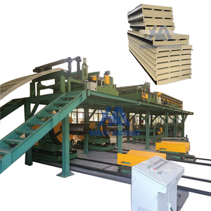 Línea de producción continua de panel sándwich de PU/máquina de fabricación de azulejos sándwich de acero de color de hoja de dos caras - Product Image 1