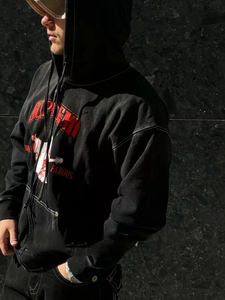 Sudadera con Capucha Retro Vintage Y2K para Hombre, Sudadera con Cremallera Real, Estilo Urbano Hip Hop, Sudadera Holgada Unisex - Product Image 5