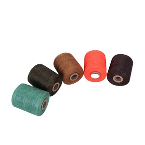 Vente chaude haute ténacité teint 1.0mm 210D/16 ciré pour cuir 100% polyester fil ciré plat 0.8mm - Product Image 2