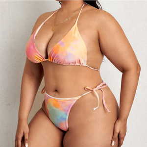 <span class=keywords><strong>Maillot</strong></span> <span class=keywords><strong>de</strong></span> <span class=keywords><strong>bain</strong></span> Tie Dye à bretelles longues, grande taille XXL XXXL, Sarong, ensemble <span class=keywords><strong>de</strong></span> 3 pièces pour la plage - Product Image 3