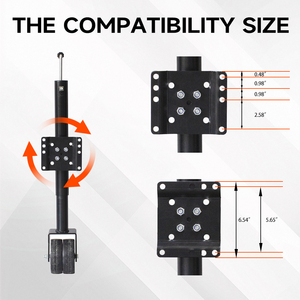 2000lbs maniglia azionato sollevamento rimorchio <span class=keywords><strong>Jack</strong></span> Camper Caravan A-Frame <span class=keywords><strong>Jack</strong></span> pesante ruote doppie Caravan - Product Image 4