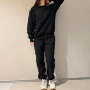 Pantalon de jogging oversize en molleton de coton, chaud pour l'hiver, taille élastique, style coréen décontracté, en molleton brossé - Product Image 5