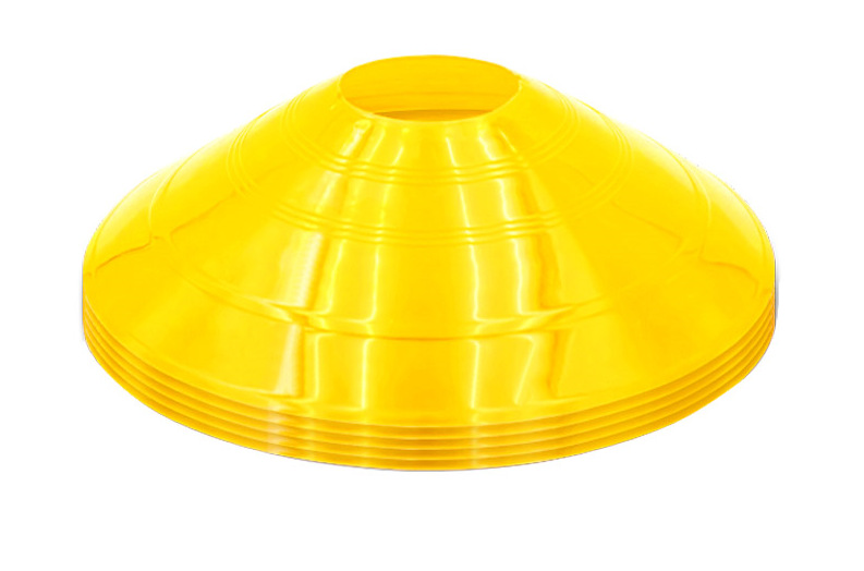 Piatto con logo a bocca rotonda giallo