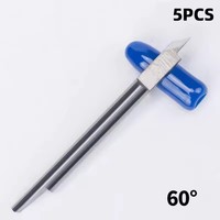 Cuchilla Summa T de 60 Grados, Carburo, Ángulo de Helicidad 45°, HRC 70, para Plotter de Corte de Vinilo, Serie SUMMA T OEM