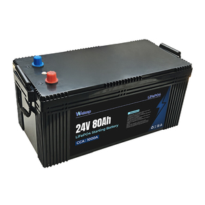 24V 80Ah 磷酸铁锂启动电池：3000+ 次深度循环，IP65 防水，1000+ CCA，防振，适用于重型卡车 - Product Image 6