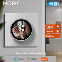 Interrupteur intelligent Tuya pour maison connectée, télécommande via application, minuterie, 4 touches, relais 3 voies, commande vocale, Wi-Fi, écran de contrôle central intelligent