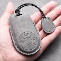Housse de télécommande de voiture pour GWM HAVAL H6 M6 pour ORA Good Cat White Cat IQ Leather Auto Key Fob Shell Keychain