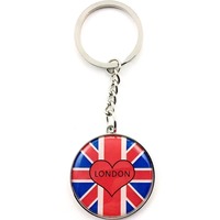 Porte-clés en métal avec drapeau national personnalisé, cadeau promotionnel, prix de gros, matériau en alliage de zinc, porte-clés avec drapeau de pays