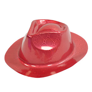 PARTYMENT Sombreros de Plástico Divertidos para Adultos y Niños en Colores Radiales para Fiestas al Aire Libre, Accesorios para Fotos de Vaqueros y Disfraces - Product Image 2